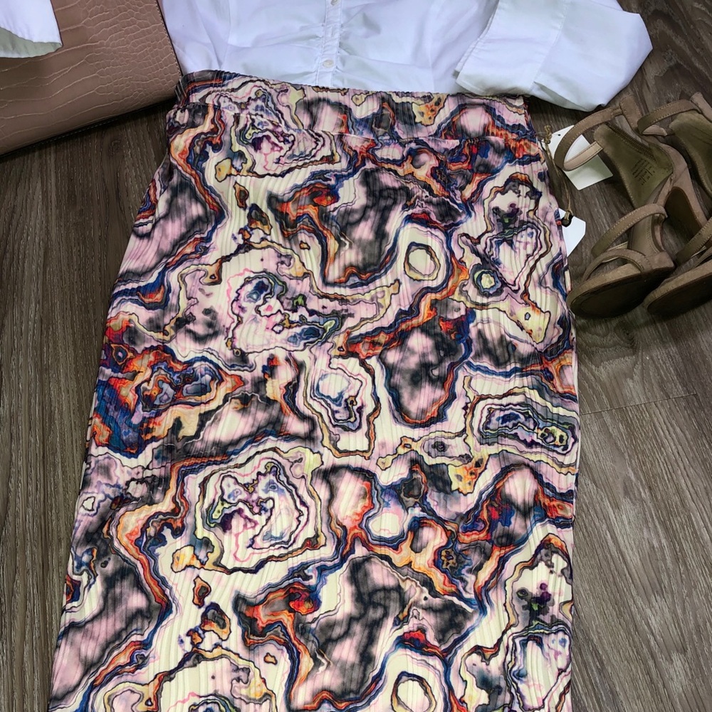 Leith multicolored pencil skirt